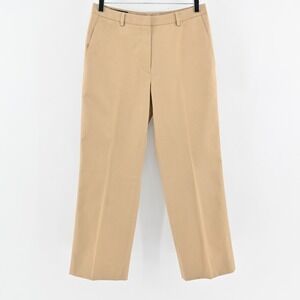 BROOKS BROTHERS Womens Khaki Pants Size 8 Wide Leg‎ Advantage Chino Tan Trousers